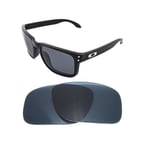 NEW POLARIZED BLACK REPLACEMENT LENS FOR OAKLEY HOLBROOK SUNGLASSES