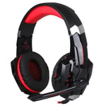 G9000 Stereo Gaming Casque Ordinateur Jeu Casque Avec Micro Led Red Light Rd Casque