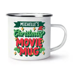 Personalised Christmas Movie Mug Enamel Mug Cup Film Mum Dad Sister Grandma