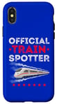 Coque pour iPhone X/XS Photographie officielle Train Spotter Trains à grande vitesse