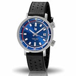 Lip Hommes Analogique Automatique Montre avec Bracelet en Caoutchouc 671521