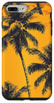 Coque pour iPhone 7 Plus/8 Plus Jaune Vintage Motif Palmier Tropical Paradise Decor