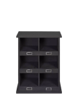 Garden Trading Chedworth Wood 6 Shoe Locker Rack, Charcoal