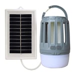 SDlamp Outdoor Solar Mosquito Killer Lamp, Emergency Lighting Lamp Waterproof, Household Outdoor Electric Mosquito Lamp, Led Mosquito Killer Lamp,Gray