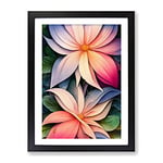 Feisty Flowers Framed Print for Living Room Bedroom Home Office Décor, Wall Art Picture Ready to Hang, Black A3 Frame (34 x 46 cm)