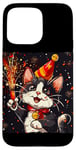 iPhone 15 Pro Max Ring in the New Year Costume with a Cool Cat Vibe Case