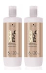 2 x Schwarzkopf Professional - Blond Me Premium Developer 6% 20 Vol. 2x1000ml 2L