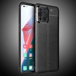 OPPO Find X3 Pro Leather Texture Case Black