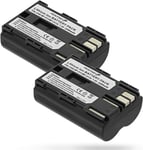 Canon Batterie BP-511/ BP-512,[Haute Capacité] 2200mAh 7,4V - Remplacement Li-ION Batteries (Lot de 2) pour Appareils Photo Numériques Canon EOS 10D,20D,30D,40D,50D,5D,D30,D60,PowerShot G1 etc