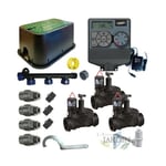 Suinga - Kit d'arrosage automatique professionnel Orbit Irrigation 24V, 3 Zones d'Irrigation pour tuyaux de 32mm