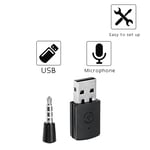 USB 2.0 Wireless Headphone Microphone BT 4.0 Dongle With Mic 3.5mm Adapter F Fit