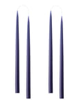 Kunstindustrien Hand Dipped Candles, 4 Pack Blå