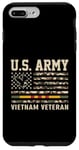 Coque pour iPhone 7 Plus/8 Plus Drapeau de l'armée américaine du Vietnam pour vétéran des États-Unis