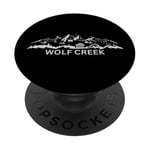 Wolf Creek Colorado Ski Resort Mountain Silhouette PopSockets Adhesive PopGrip