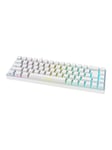 Deltaco GAMING WK95R Wireless Keyboard (DE) - Gaming Tastatur - Tysk - Hvid