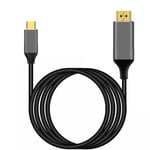 Câble Usb C Vers Hdmi 4K, 1,8 M De Type C Vers Hdmi [Compatible Thunderbolt 3] Pour Macbook Pro 2020/2019, Macbook Air, Surface Book 2, Galaxy S20, Et D'Autres Appareils De Type C [VID062608]