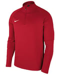 NIKE Men's Dry Academy 18 Drill Long Sleeve Top, University Red/Gym Red/White, S UK