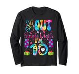 Peace Out Single Digits I'm 10 Birthday Girl 10th Years Old Long Sleeve T-Shirt