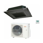 Climatiseur Fujitsu cassette 4-way eco kr circular flow 22000 btu r-32 cod. 3ngf88665 black auxg22krlb - new