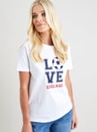 Tu Football Love England T-Shirt - 20 White female