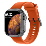 SMARTY2.0 - Smartwatch SW071C - Assistant vocal, appels Bluetooth, podomètre, 31 modes sportifs, écran de 1,75" - Bracelet en silicone - Dimensions 44,45 x 39,3 x 11,4 mm, couleur orange