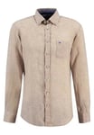 Fynch Hatton Linneskjorta/beige - 3XL