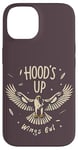 iPhone 14 Hoods Up Wings Out Epic Cool Falconry Falconer Bird Hawking Case