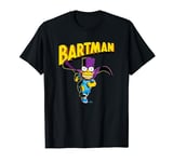 The Simpsons Bart Simpson Bartman Running Super Hero Logo T-Shirt