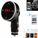 Nouveau transmetteur FM de voiture Bluetooth sans fil LCD MP3 USB +...