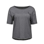 Le Coq Sportif Tech Tee Loose SS N°2 Tricot Femme, Gris chiné, M