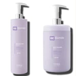 Be Blonde Anti Yellow Shampoo and Mask 1000ml Duo