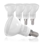 B.K.Licht lot de 5 ampoules LED R50, culot E14, 6W LED, équivaut 40W, 450Lm, éclairage intérieur, lumière blanche chaude 2700K, Ø 50 mm