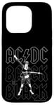 Coque pour iPhone 15 Pro AC/DC Back in Black Angus Young Photo par Michael Putland