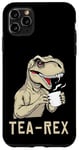 iPhone 11 Pro Max Funny Tea Rex Tee Dinosaur Design Tea Drinking Lover Graphic Case