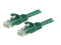 Startech.Com 15M Cat6 Ethernet Cable, 10 Gigabit Snagless Rj45 650Mhz 100W Poe Patch Cord, Cat 6 10Gbe Utp Network Cable W/Strain Relief, Green, Fluke Tested/Wiring Is Ul Certified/Tia - Category 6 - 24Awg (N6patc15mgn) - Patch-Kabel - Rj-45 (Hane)