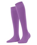 FALKE Women's Softmerino W KH Wool Cotton Long Plain 1 Pair Knee-High Socks, Purple (Pink Iris 8943), 4-5