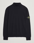 Stone Island Knitted Wool Polo Black