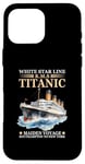 Coque pour iPhone 16 Pro Max Titanic Expert – White Starline RMS Titanic Garçons Filles