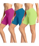 wirarpa Panty Coton Cycliste Short Femme Long Culottes Boxer Shorty Legging Boxer Caleçon Grande Lot de 3, Multicolor, Taille XXL