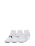 Ua Essential Low Cut 3Pk Sport Socks Footies-ankle Socks White Under Armour