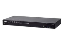 ATEN – 8-Port USB True 4K DisplayPort KVM Switch with USB 3.0 Peripheral Support (CS19208-AT-G)