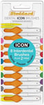 Stoddard Icon Optim Interdental Brushes - 0.45mm - ISO 1 - Orange - 8+2 Brushes 