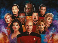 Star Trek (The Next Generation 50th Anniversary 60 x 80 cm Toile Imprimée