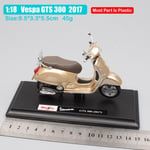 1:18 mittakaavassa Piaggio Vespa Scooter 98 PK 125 GTR P150X 300 MP5 Primavera GTS moottoripyörä moto pyörä painevalettu ajoneuvot lelut malli lapsille