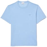 T-shirt Lacoste  T-SHIRT  DÉLAVÉ EN JERSEY DE COTON BLEU CIEL