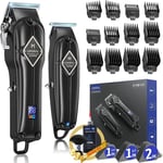 Limural Cordless Hair Clippers T Blade Trimmer Kit for Men Electric Head Black