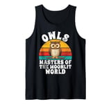 Owls Masters of the Moonlit World Owl Tank Top