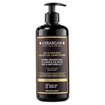 Kerargan - Après-Shampoing Anti-Chute à l'Huile de Ricin - Démêlant & Nourrissant pour Cheveux Secs et Cassants - Enrichi en Kératine et Huile d'Argan - Sans sulfate, OGM, huile minérale - 500ml