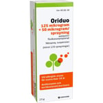 Oriduo Nässpray 125 mikrogram + 50 mikrogram/sprayning 120 sprayningar