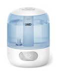 Dreo Humidifiers for Bedroom, 3L Cool Mist Ultrasonic Humidifier with Easy Top Fill & Clean, 30H & 26dB Quiet Runtime, Humidity Sensor, Night Light for Baby, Nursery, Plants & Home, 360° Nozzle, Blue